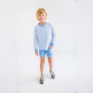 The Beaufort Bonnet Company Charlie's Chinos Beale Street Blue Twill Shorts 10